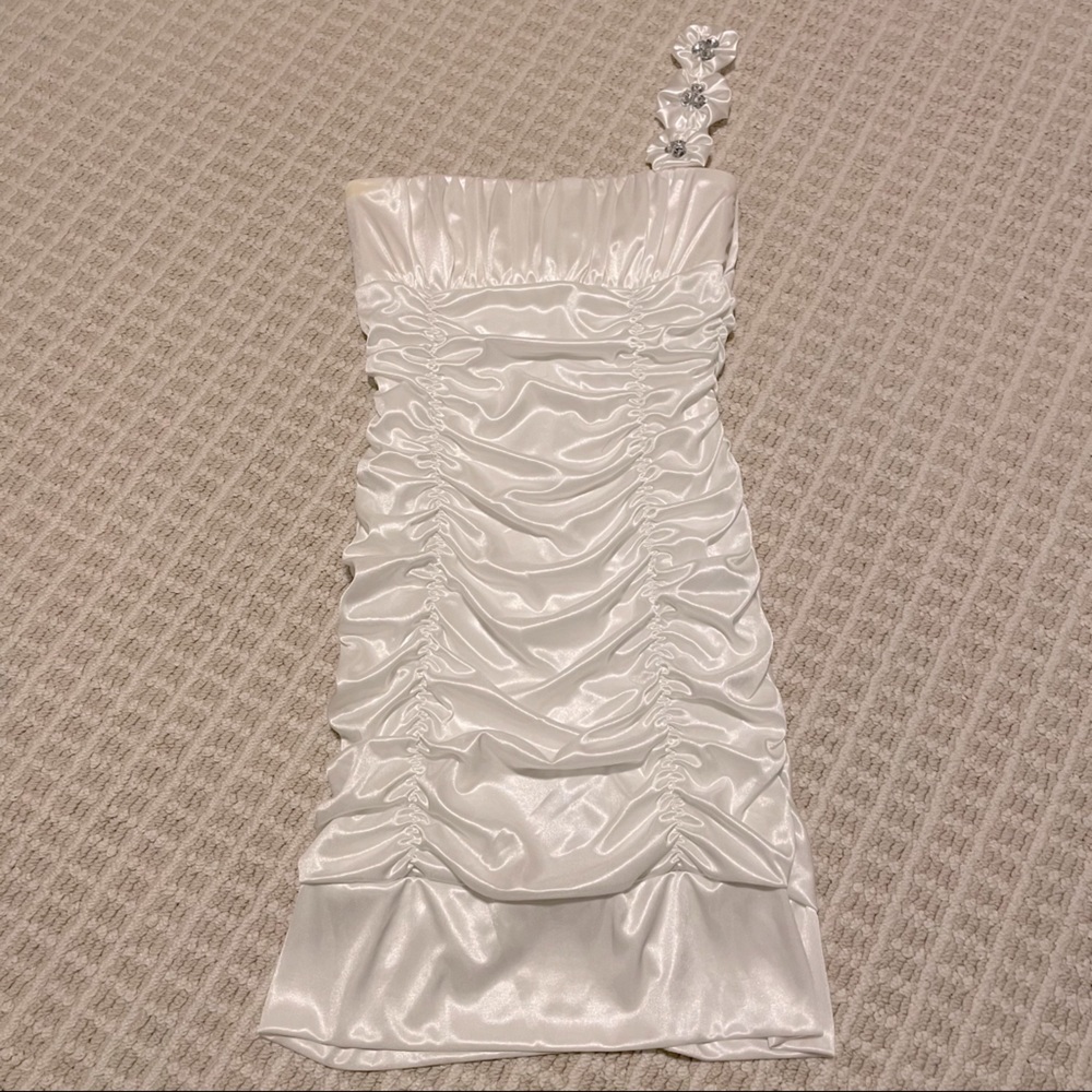 White mini dress